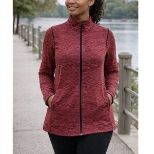 Lane Bryant Plus Size Athletic Zip Up Jacket Women 18/20 Lightweight Activewear